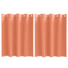 Vidaxl zwart-out gordijnen met ringen 2 pcs terracotta 140 x 140 cm