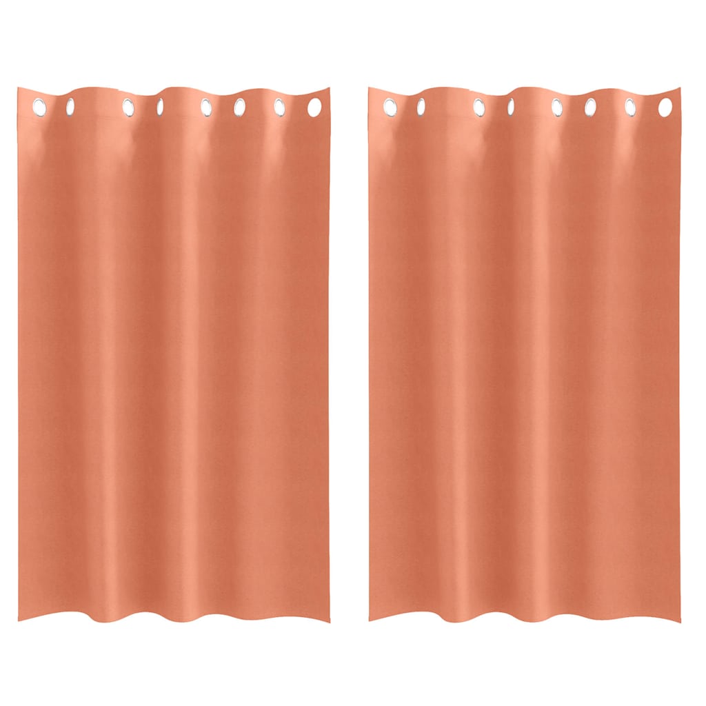 Tende oscuranti Vidaxl con anelli 2 pz terracotta 175 x 140 cm