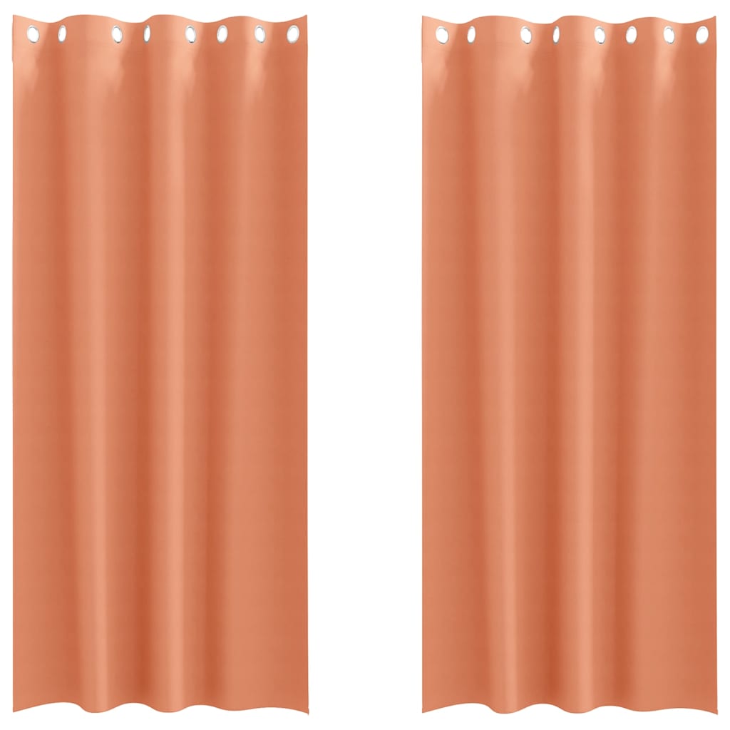 Tende oscuranti Vidaxxl con anelli 2 pz terracotta 245 x 140 cm