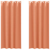 Vidaxl zwart-out gordijnen met ringen 2 piezas terracota 260 x 140 cm