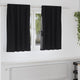 Tende oscuranti VidaXL con anelli 2 pz nere 140 x 140 cm
