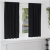 Vidaxl zwart-out gordijnen met ringen 2 pcs zwart 175 x 140 cm
