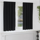 Tende oscuranti VidaXL con anelli 2 pz nere 175 x 140 cm