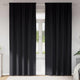 Tende oscuranti VidaXL con anelli 2 pezzi nere 260 x 140 cm