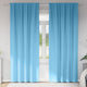 Vidaxxl cortinas opacas con anillas 2 piezas azul claro 225 x 140 cm