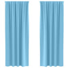 Vidaxl zwart-out gordijnen met ringen 2 pcs lichtblauw 260 x 140 cm