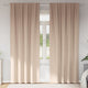 Vidaxxl cortinas opacas con anillas 2 piezas gris topo 225 x 140 cm