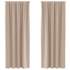 Vidaxl zwart-out gordijnen met ringen 2 pcs taupe 245 x 140 cm