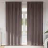 Tende oscuranti Vidaxl con anelli 2 pezzi marrone scuro 245 x 140 cm