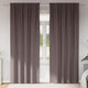 Tende oscuranti Vidaxl con anelli 2 pezzi marrone scuro 245 x 140 cm