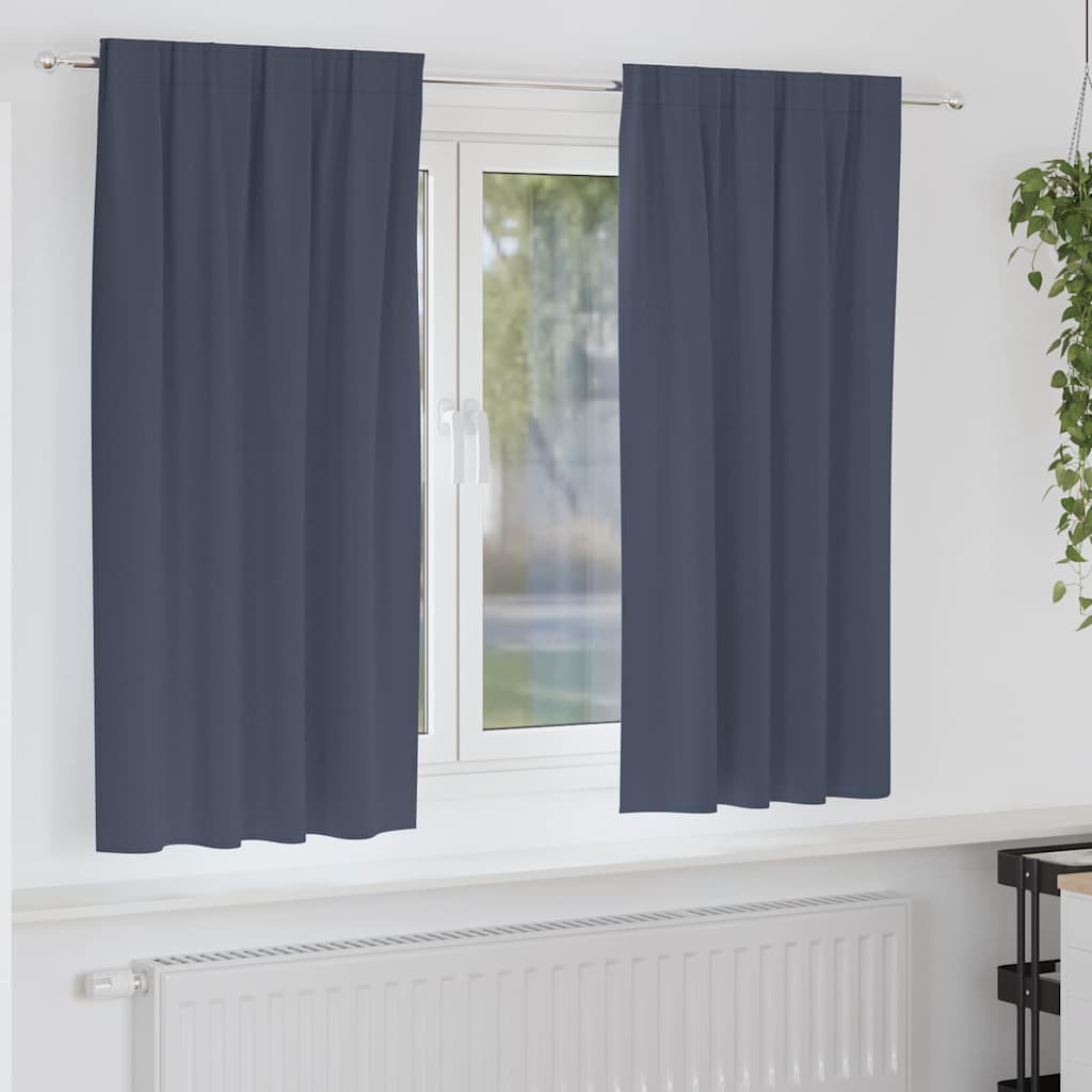 Tende oscuranti Vidaxl con anelli 2 pz antracite 175 x 140 cm