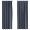Vidaxl zwart-out gordijnen met ringen 2 pcs antraciet 260 x 140 cm