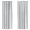 Vidaxl zwart-out gordijnen met ringen 2 pcs bleekgrijs 260 x 140 cm