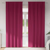 Tende oscuranti VidaXL con anelli 2 pezzi rosso vino 225 x 140 cm