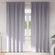 Vidaxl zwart-out gordijnen met ringen 2 pcs metaalgrijs 260 x 140 cm
