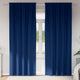 Tende oscuranti Vidaxl con anelli 2 pezzi blu scuro 260 x 140 cm