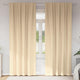 VidaXL cortinas opacas con anillas 2 uds crema 245 x 140 cm