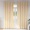 VidaXL cortinas opacas con anillas 2 uds crema 260 x 140 cm