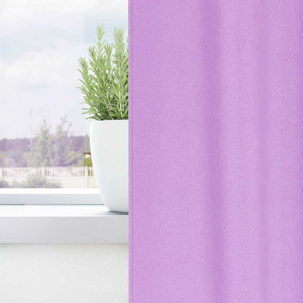 Tende oscuranti Vidaxl con anelli 2 pz viola 140 x 140 cm