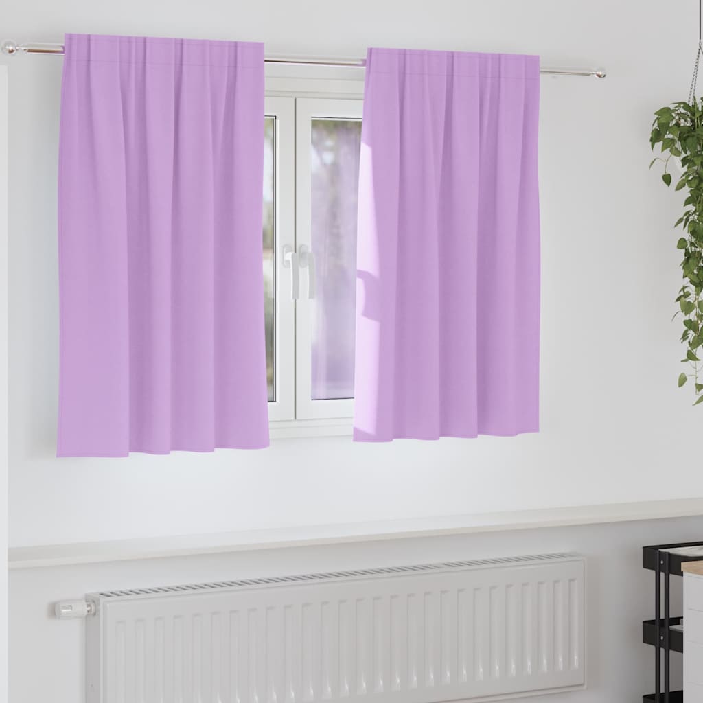 Tende oscuranti Vidaxl con anelli 2 pz viola 140 x 140 cm