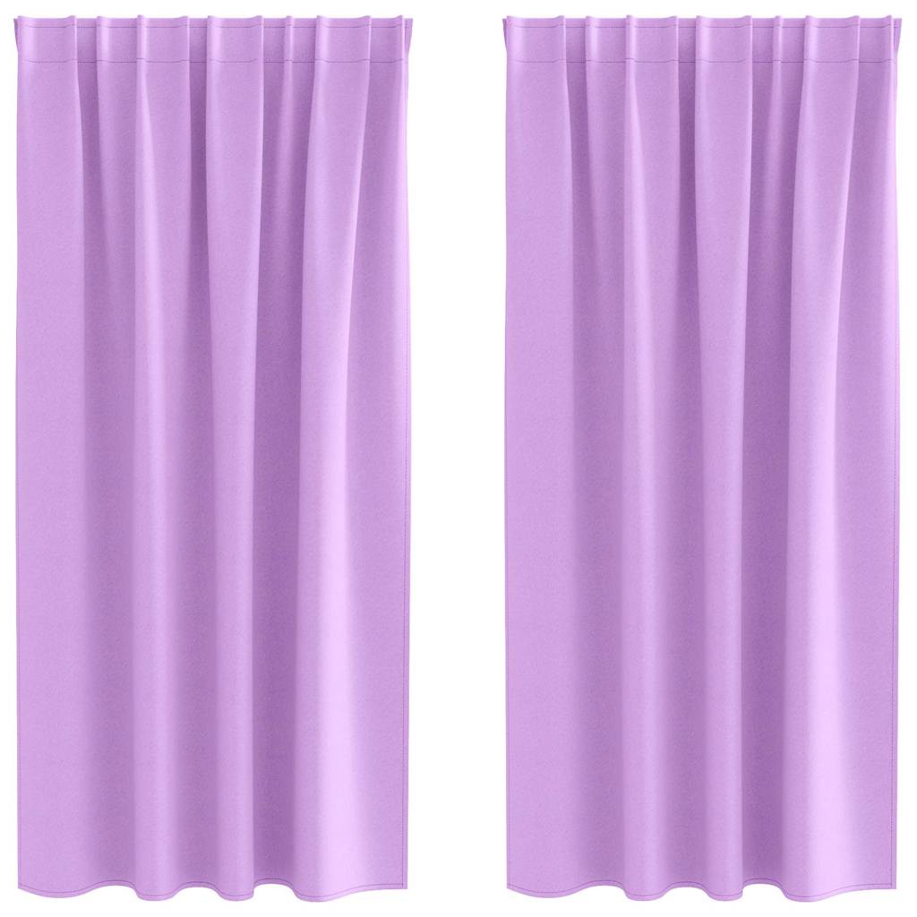 Tende oscuranti Vidaxl con anelli 2 pz viola 175 x 140 cm