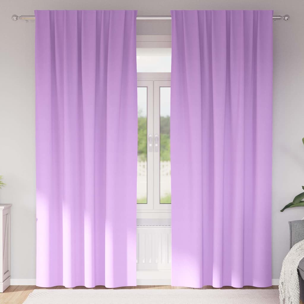Tende oscuranti Vidaxl con anelli 2 pz viola 225 x 140 cm