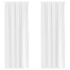 Vidaxl zwart-out gordijnen met ringen 2 pcs helder wit 260 x 140 cm