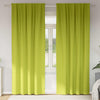 Vidaxl zwart-out gordijnen met ringen 2 pcs groen 225 x 140 cm