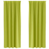 Vidaxl zwart-out gordijnen met ringen 2 pcs groen 245 x 140 cm