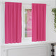 Vidaxl cortinas opacas con anillas 2 piezas rosa brillante 175 x 140 cm