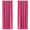 Vidaxl zwart-out gordijnen met ringen 2 pcs felroze 245 x 140 cm