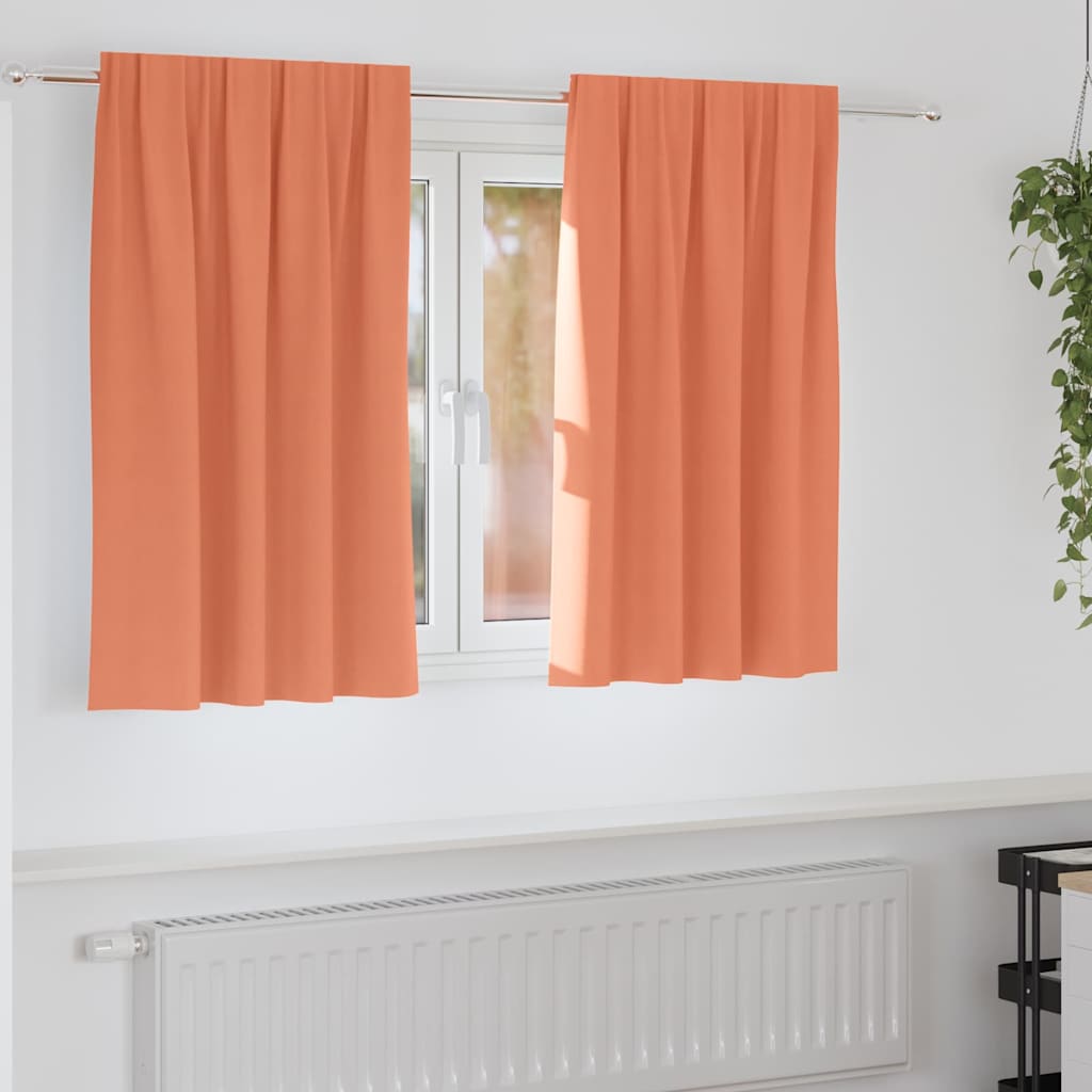 Tende oscuranti Vidaxxl con anelli 2 pz terracotta 140 x 140 cm