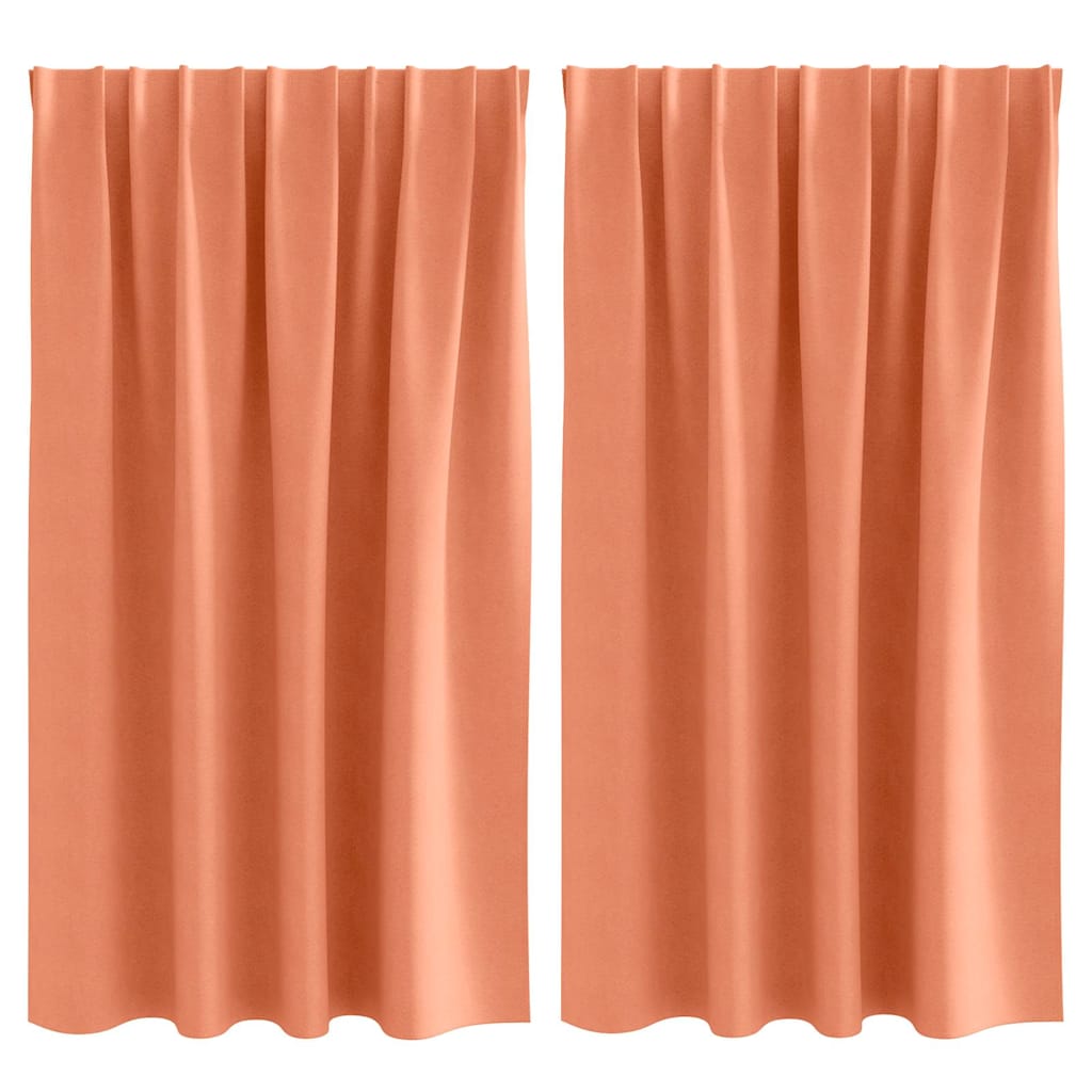 Tende oscuranti Vidaxxl con anelli 2 pz terracotta 140 x 140 cm
