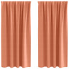 Tende oscuranti Vidaxl con anelli 2 pz terracotta 175 x 140 cm
