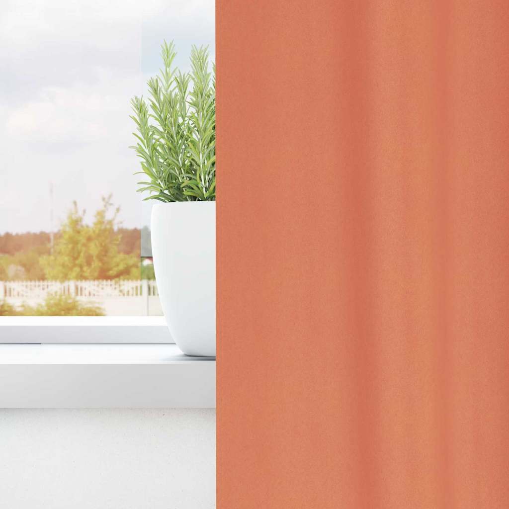 Tende oscuranti Vidaxxl con anelli 2 pz terracotta 245 x 140 cm
