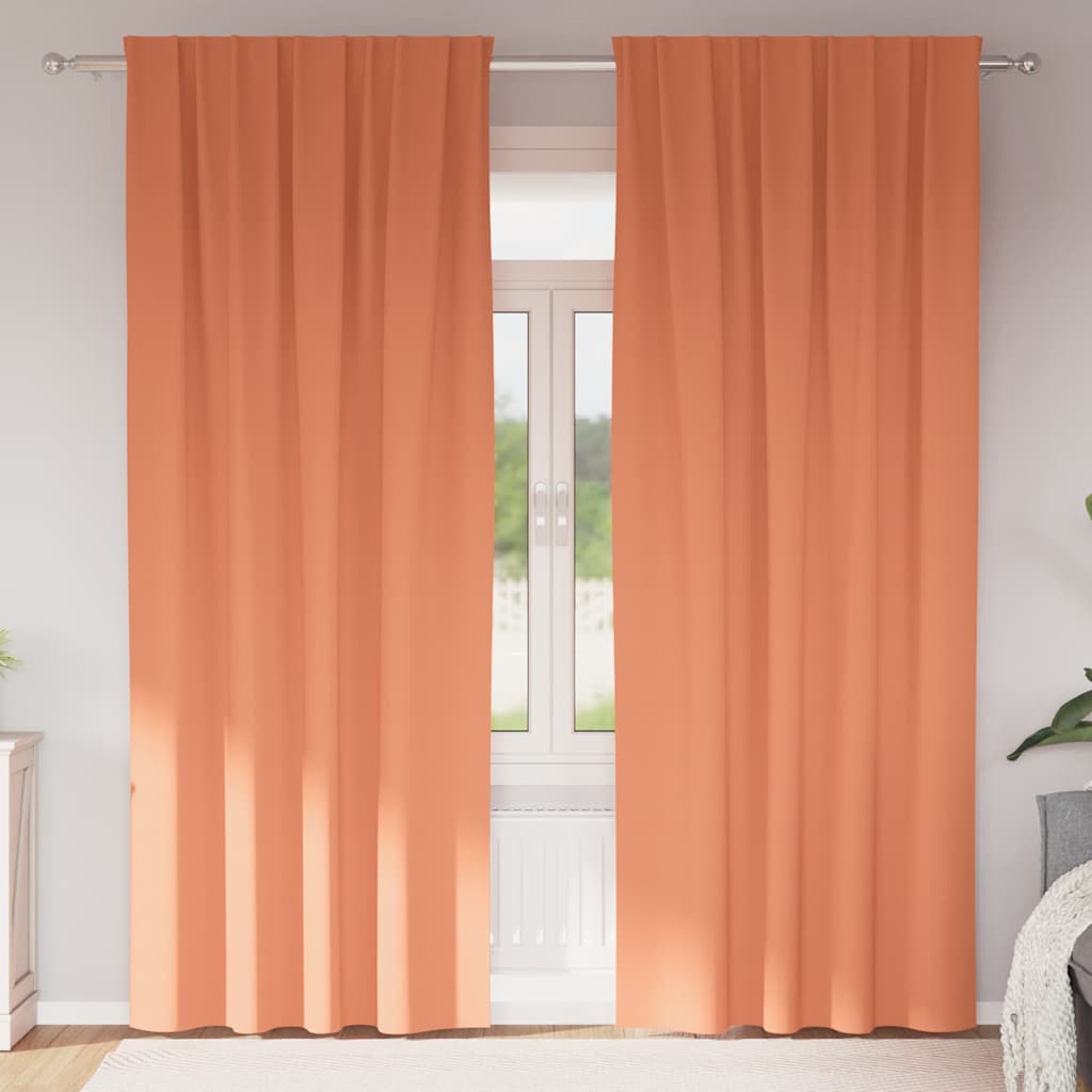 Tende oscuranti Vidaxxl con anelli 2 pz terracotta 260 x 140 cm