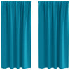 Vidaxl zwart-out gordijnen met ringen 2 pcs turquoise 175 x 140 cm