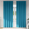 VidaXL black-out curtains with rings 2 pcs turquoise 245 x 140 cm