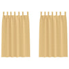 Tende oscuranti Vidaxl con anelli 2 pezzi beige 175 x 140 cm