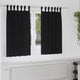 Tende oscuranti VidaXL con anelli 2 pz nere 140 x 140 cm