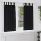 Tende oscuranti VidaXL con anelli 2 pz nere 175 x 140 cm