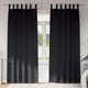 Tende oscuranti VidaXL con anelli 2 pezzi nere 245 x 140 cm