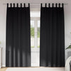 Vidaxl zwart-out gordijnen met ringen 2 pcs zwart 260 x 140 cm