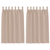 Vidaxl zwart-out gordijnen met ringen 2 pcs taupe 175 x 140 cm