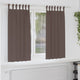 Tende oscuranti Vidaxl con anelli 2 pezzi marrone scuro 175 x 140 cm