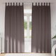 Tende oscuranti Vidaxl con anelli 2 pezzi marrone scuro 225 x 140 cm