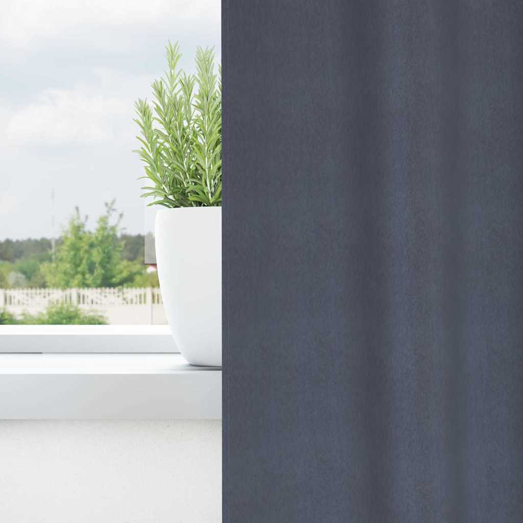 Tende oscuranti Vidaxl con anelli 2 pz antracite 140 x 140 cm