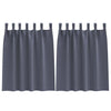 Vidaxl zwart-out gordijnen met ringen 2 pcs antraciet 140 x 140 cm