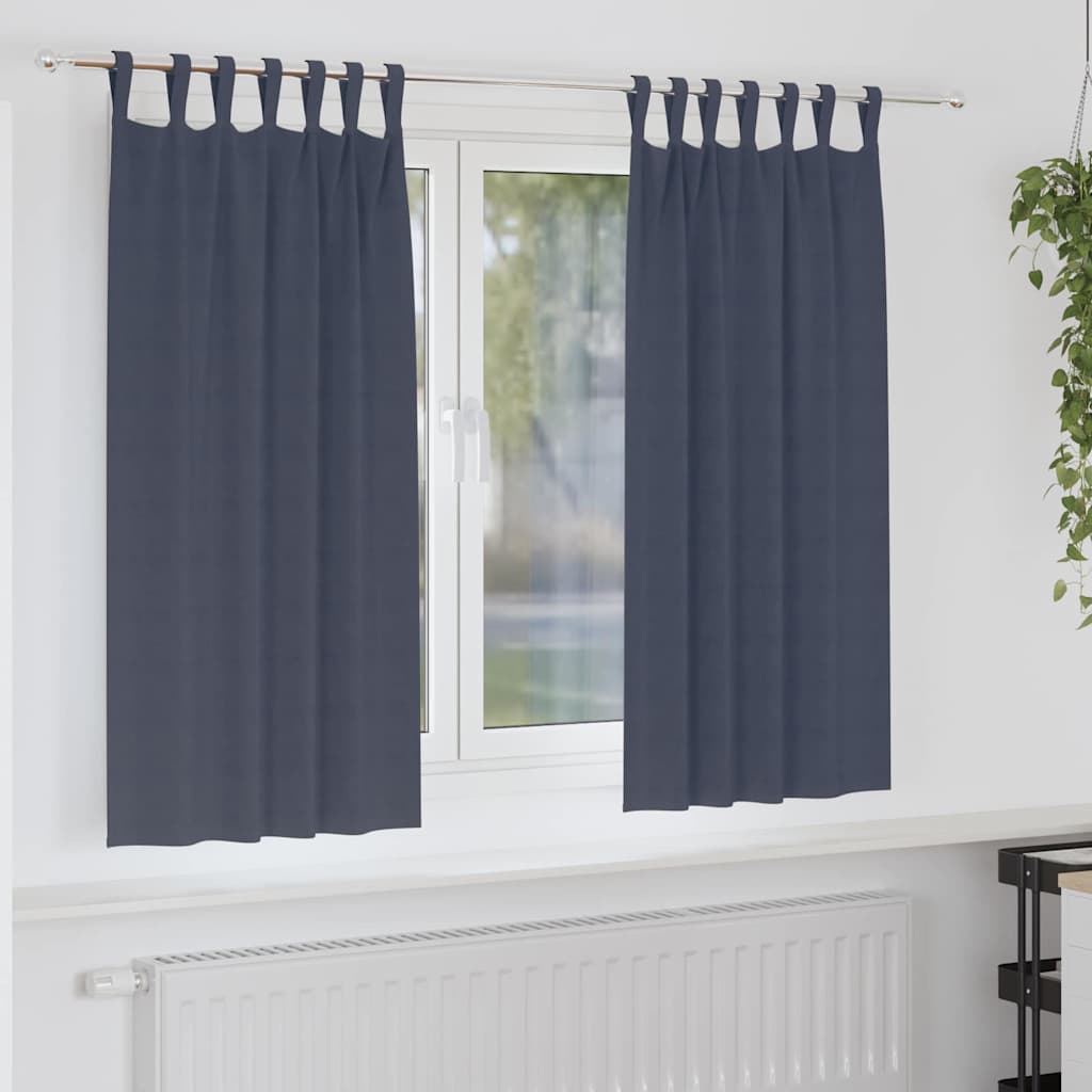 Tende oscuranti Vidaxl con anelli 2 pz antracite 175 x 140 cm