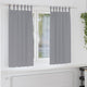 Vidaxxl cortinas opacas con anillas 2 piezas gris claro 175 x 140 cm